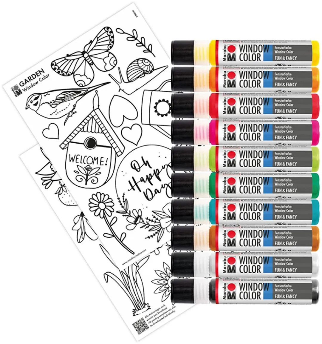 Marabu Window Color Tuin Multicolor - 10x25ml