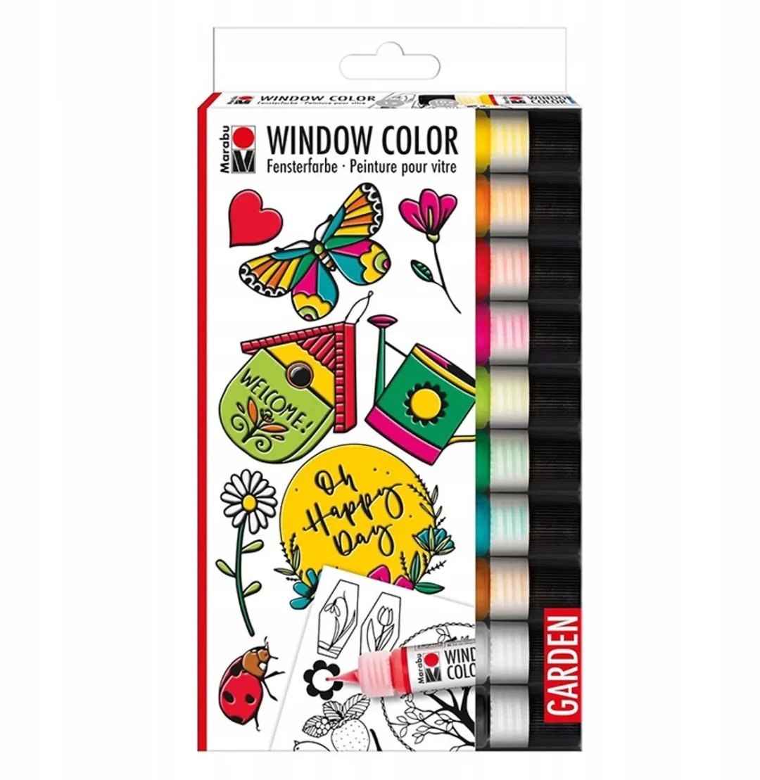 Marabu Window Color Tuin Multicolor - 10x25ml
