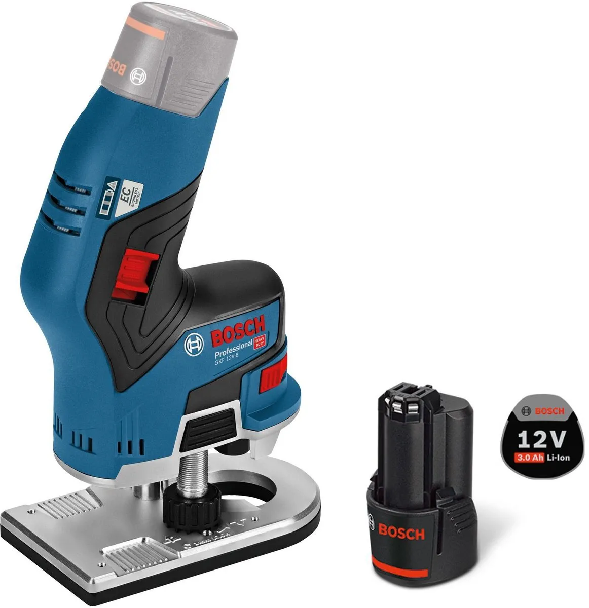 Bosch GKF 12V-8 Accukantenfrees - Blauw