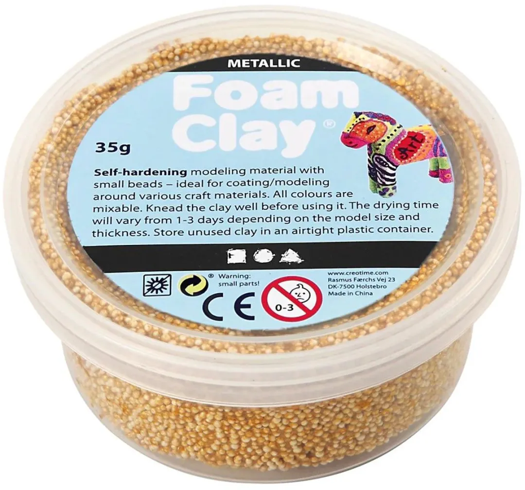 Foam Clay Boetseerklei Goud 35g