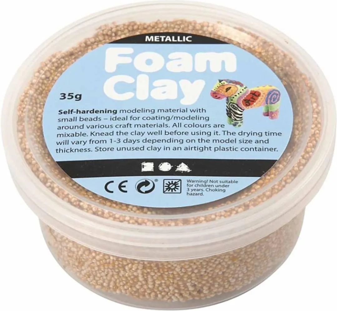 Foam Clay Boetseerklei Goud 35g