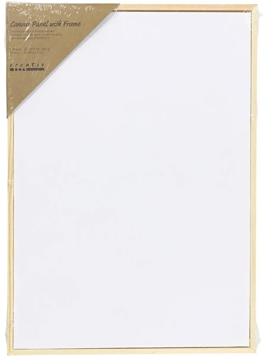 Creativ Company Canvas Paneel A4 21x29,7cm 280gr - Multicolor