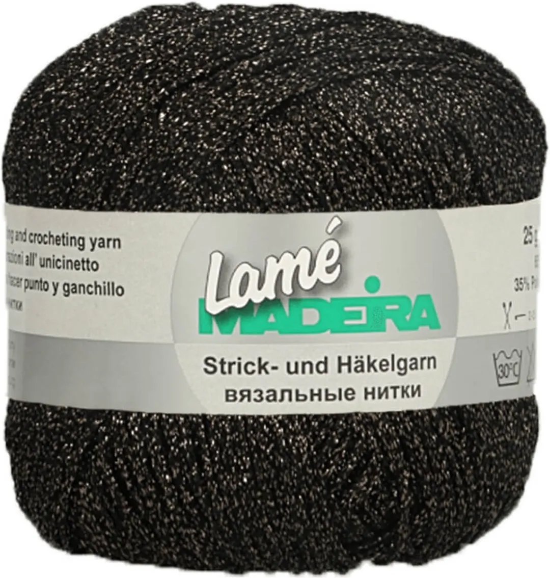Madeira Lamé Zwart 460 Garen