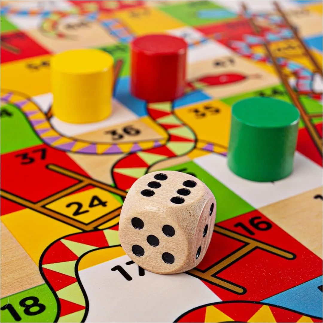 Bigjigs Traditional Snakes & Ladders BJ788 - 4 Spelers