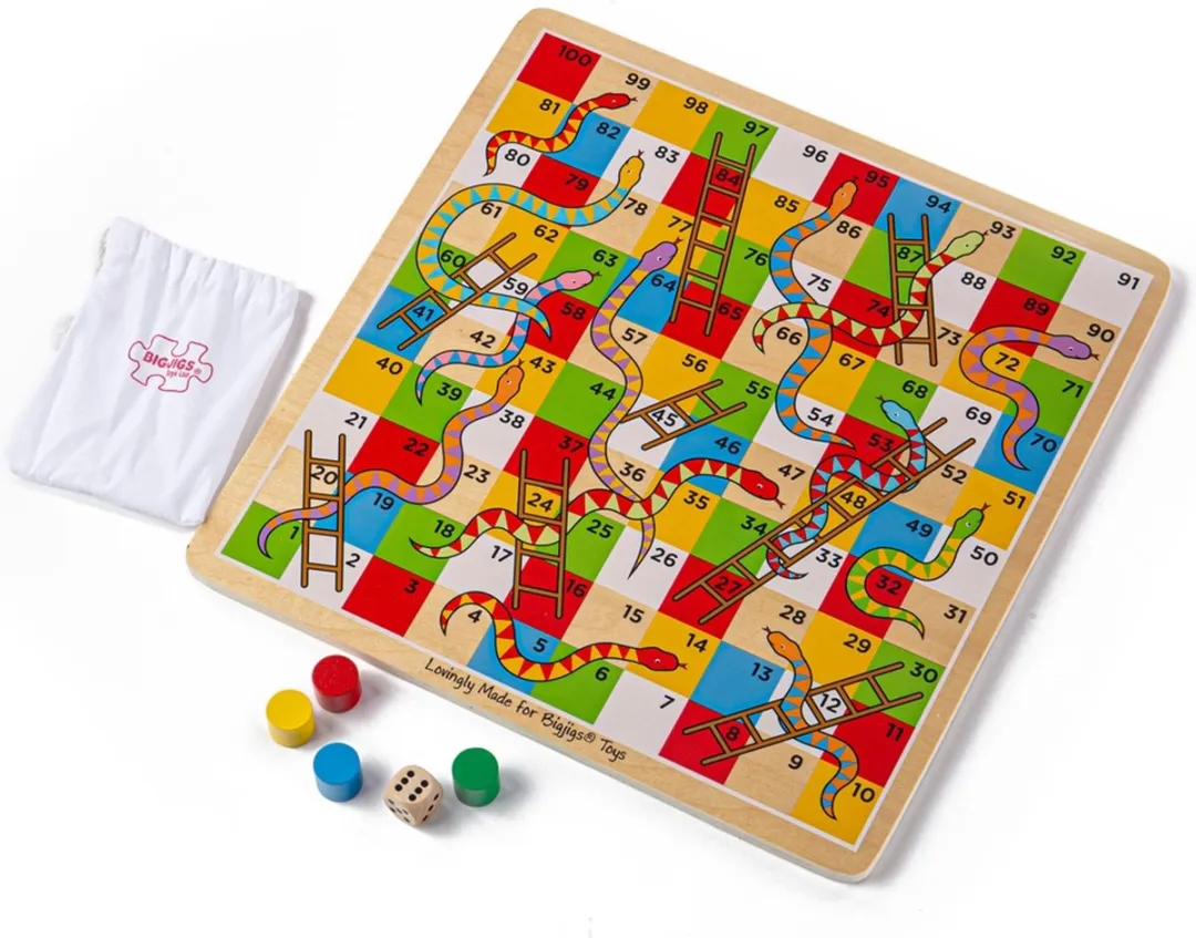Bigjigs Traditional Snakes & Ladders BJ788