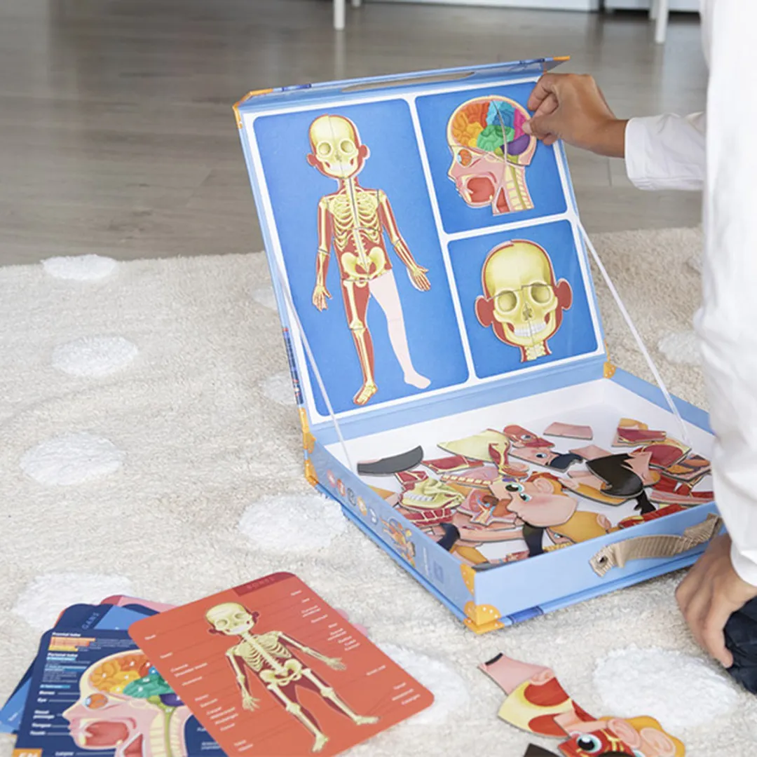 Eurekakids Human Body Leerkoffer - 26 Magneten - 4 Spelers