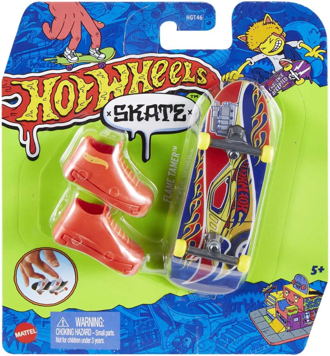 Hot Wheels Skate Flame Tamer Vingerskateboard - Meerkleurig