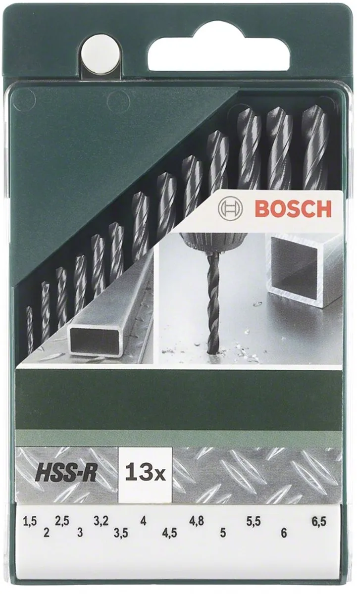 Bosch 13-delige Metaalborenset HSS-R DIN 338