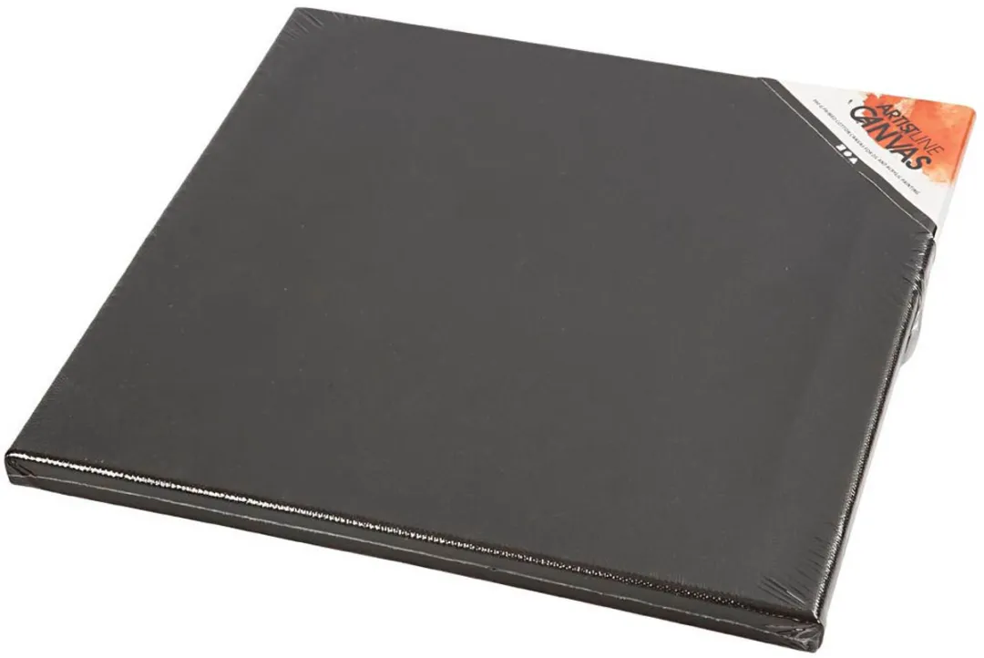 Creativ Company ArtistLine Canvas 30x30cm - Zwart - 10 Stuks