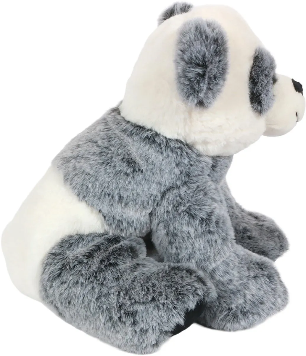 PIA Soft Toys Pluche Panda - 26cm - Grijs/Wit