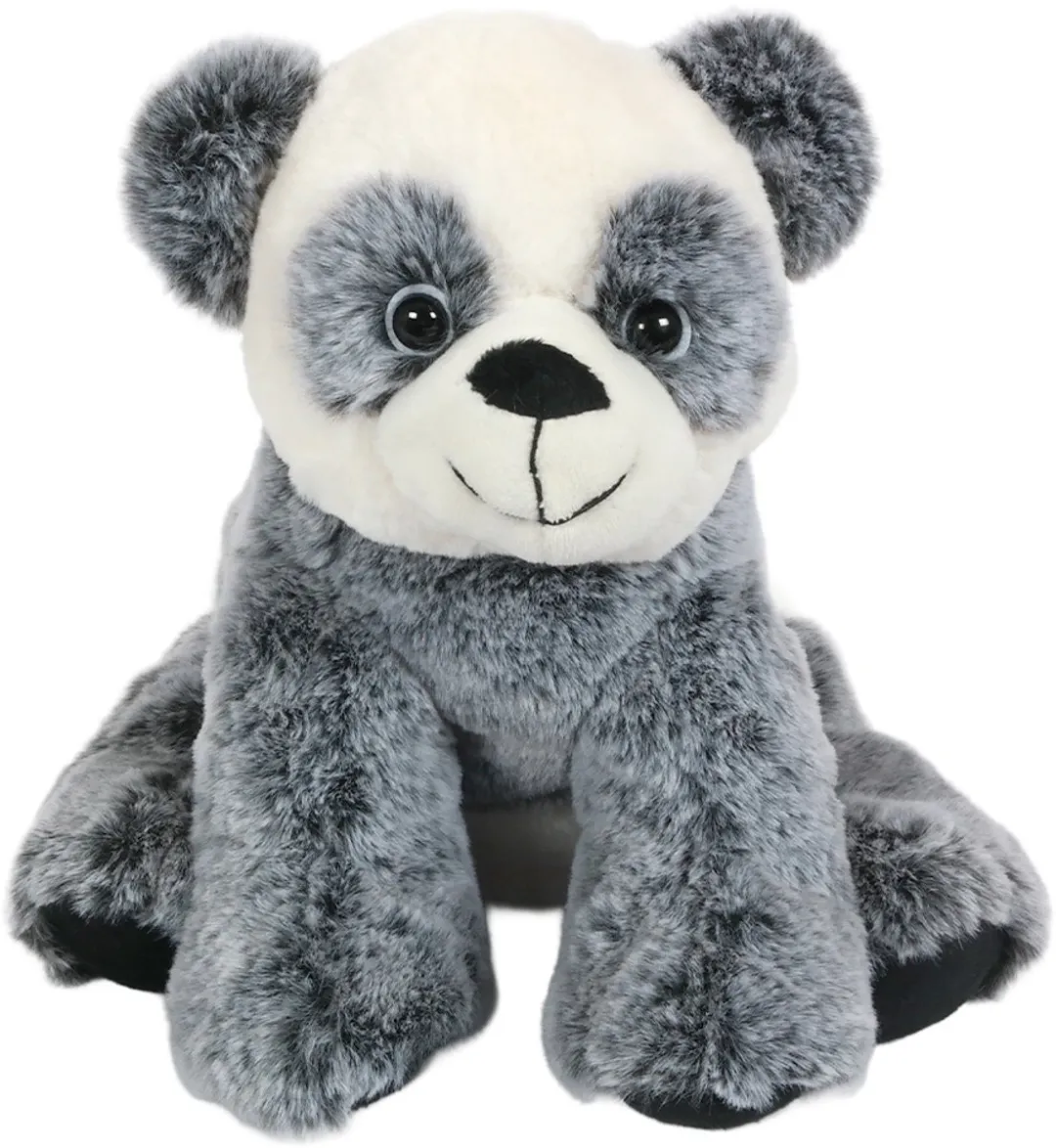 PIA Soft Toys Pluche Panda - 26cm - Grijs/Wit