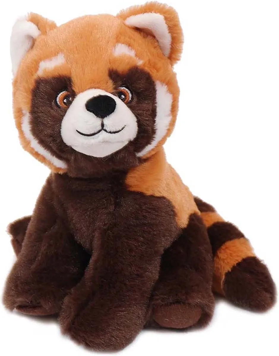PIA Soft Toys Panda Rood ECO Knuffel 20cm