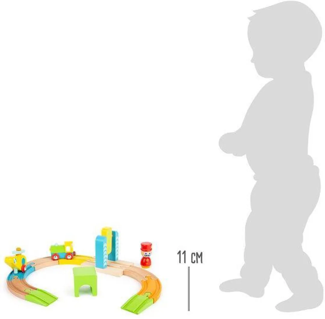 Small Foot Treinset Helikopter Junior - 13-delig Multicolor - afbeelding 6 van 6
