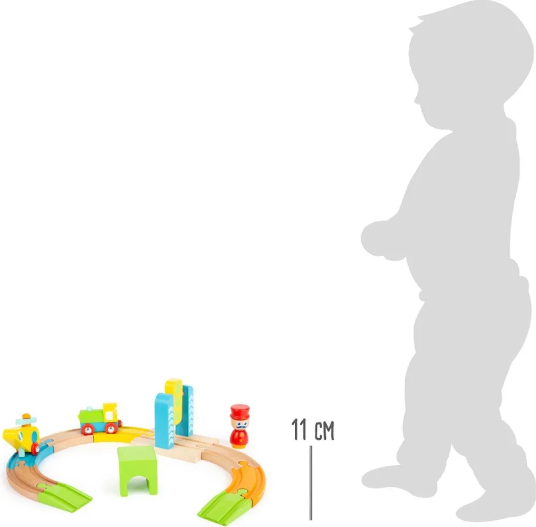 Small Foot Treinset Helikopter Junior - 13-delig Multicolor