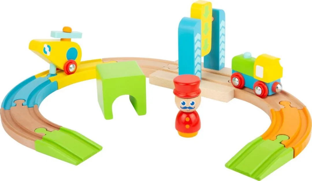 Small Foot Treinset Helikopter Junior - 13-delig Multicolor