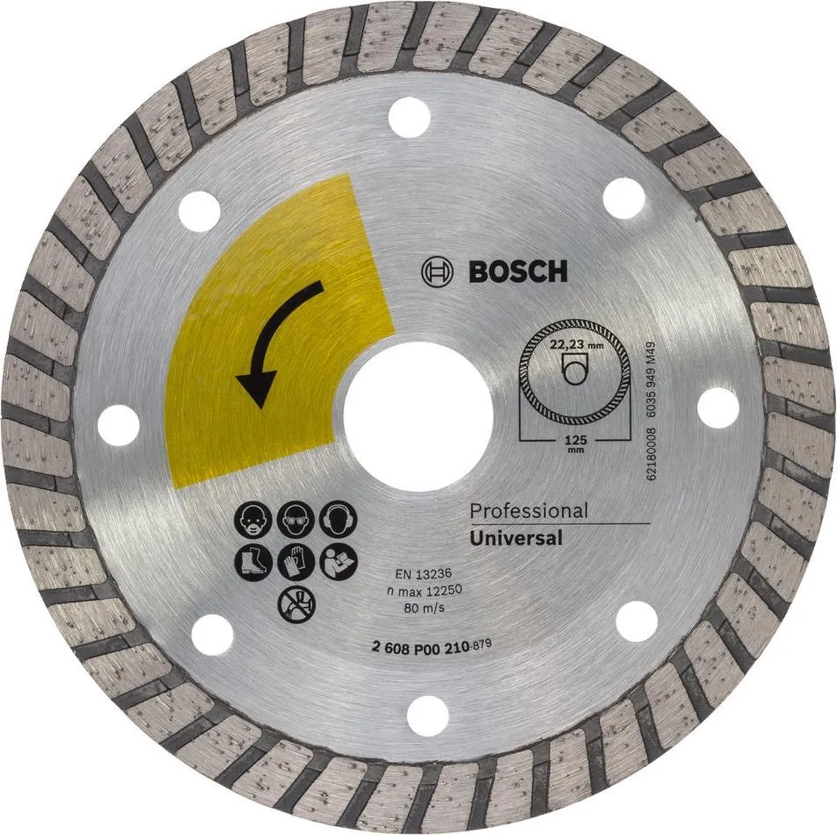 Bosch PROF. Diamantschijf Universal Turbo Top 125mm