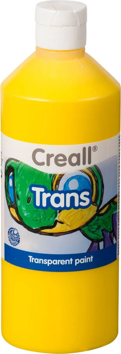 Creall Transparant Geel Raamverf 500ml