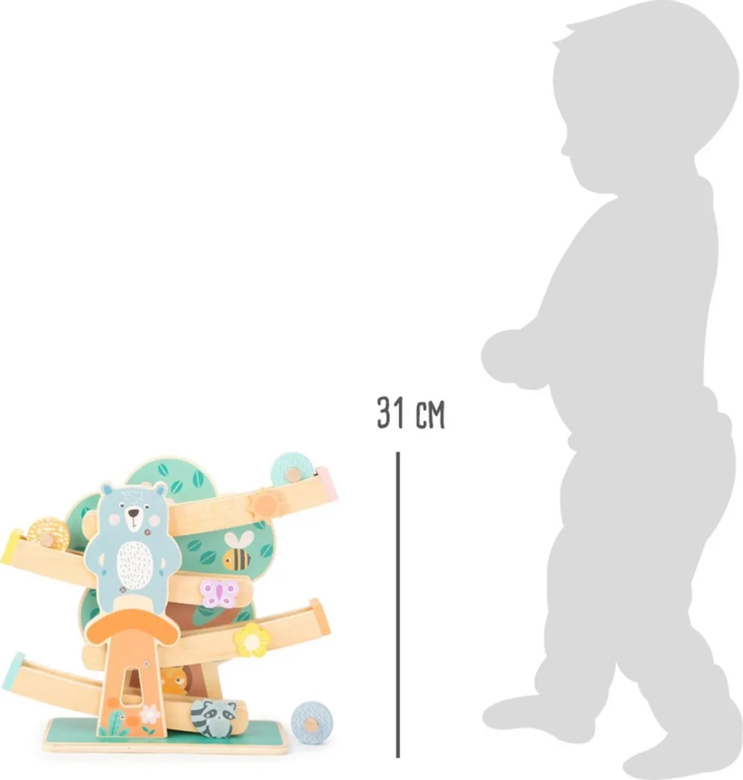 Small Foot Houten Knikkerbaan Dieren Pastel 11473