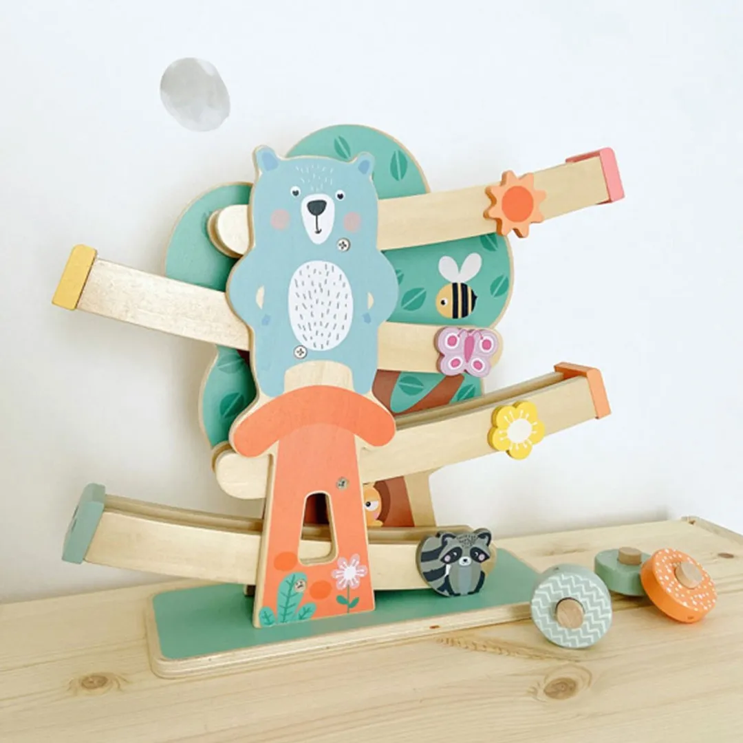 Small Foot Houten Knikkerbaan Dieren Pastel 11473 - afbeelding 6 van 6