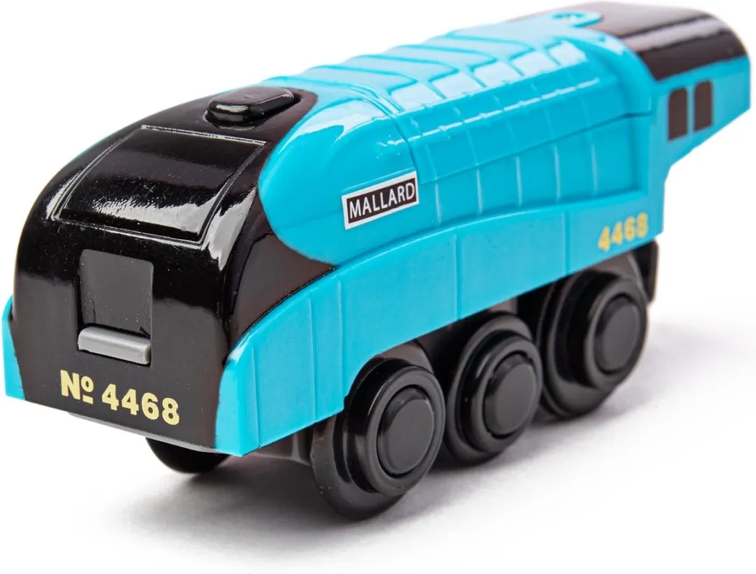 BIGJIGS Treinset Treinbaan Gemotoriseerde Locomotief BJT308 - Multikleur