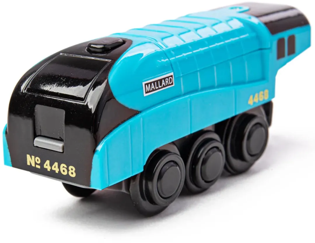 BIGJIGS Treinset Treinbaan Gemotoriseerde Locomotief BJT308 - Multikleur
