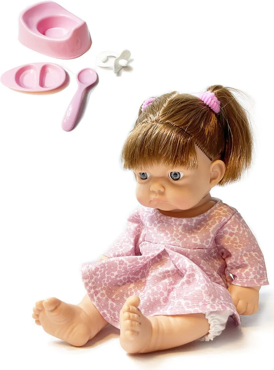 Ledy Toys Babypop Bonnie - Schattige baby pop speelgoed van 24 cm