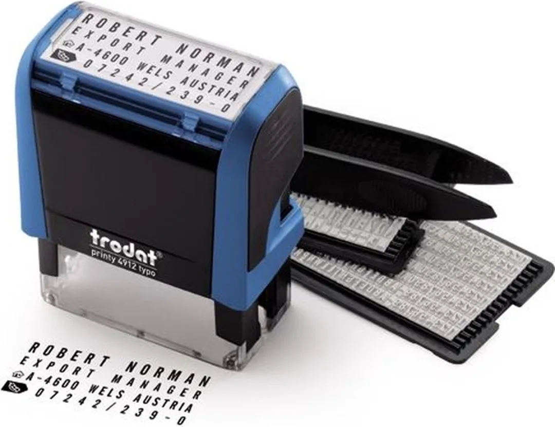 Trodat 43145 Tekststempel - 47x18mm - Zwart