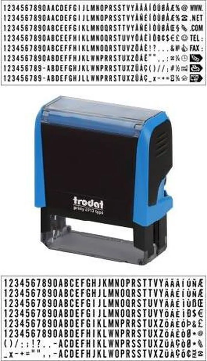 Trodat 43145 Tekststempel - 47x18mm - Zwart
