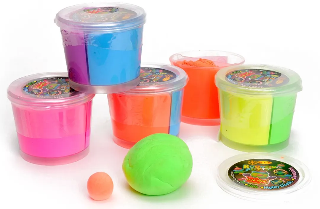 Johntoy Bouncing Duo Putty - Neon Kleuren