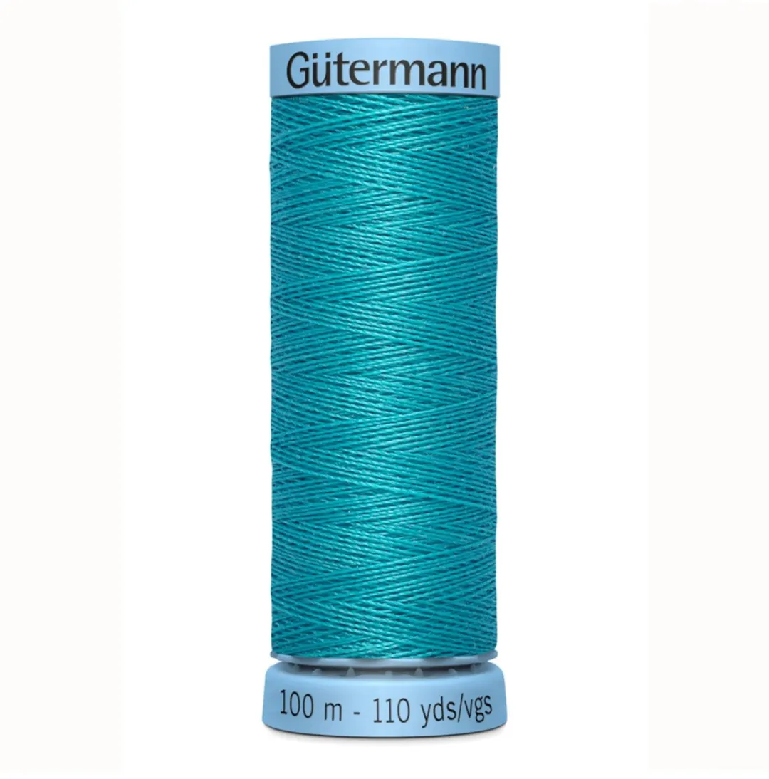 Gutermann Zijde Garen 100m - Kleur 715 Zwart/Grijs/Wit