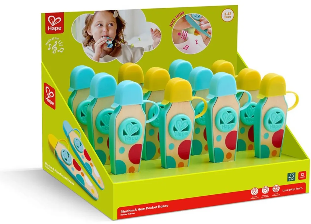 Hape Pocket Kazoo Set - 12 Stuks - Multicolor