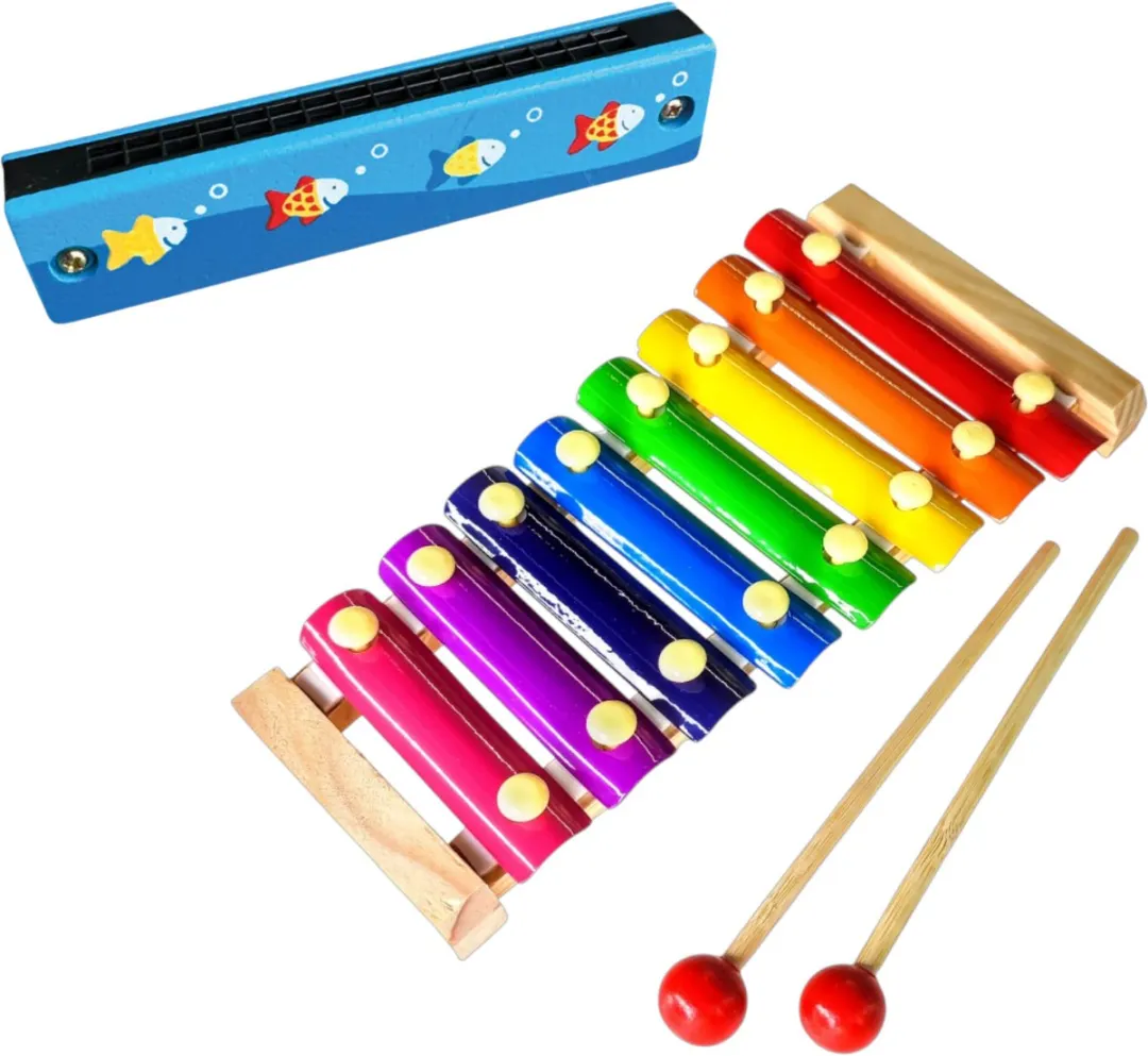 Jobber Toys Xylofoon Mondharmonica Set