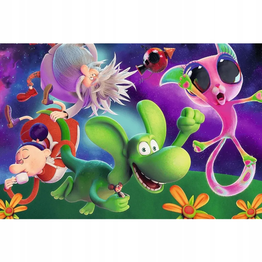 Trefl Puzzel 100 Stukjes Draak Diplodocus en Vrienden - Multi