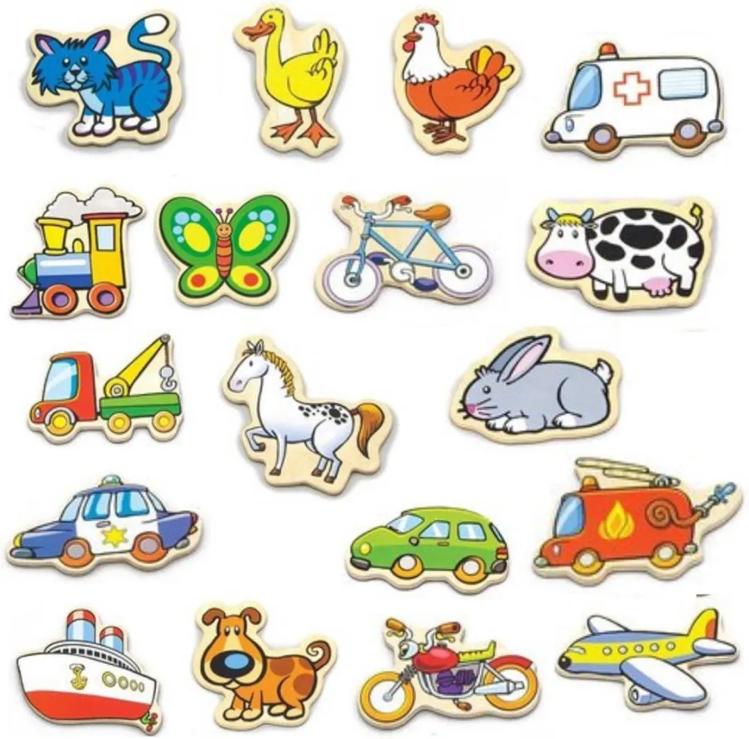 Simply for kids Houten Magnetische Figuren - Diverse Kleuren
