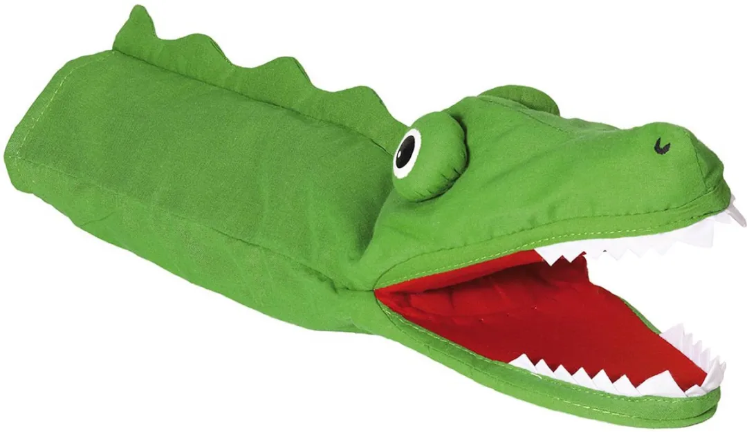 Goki Handpop Krokodil - Groen