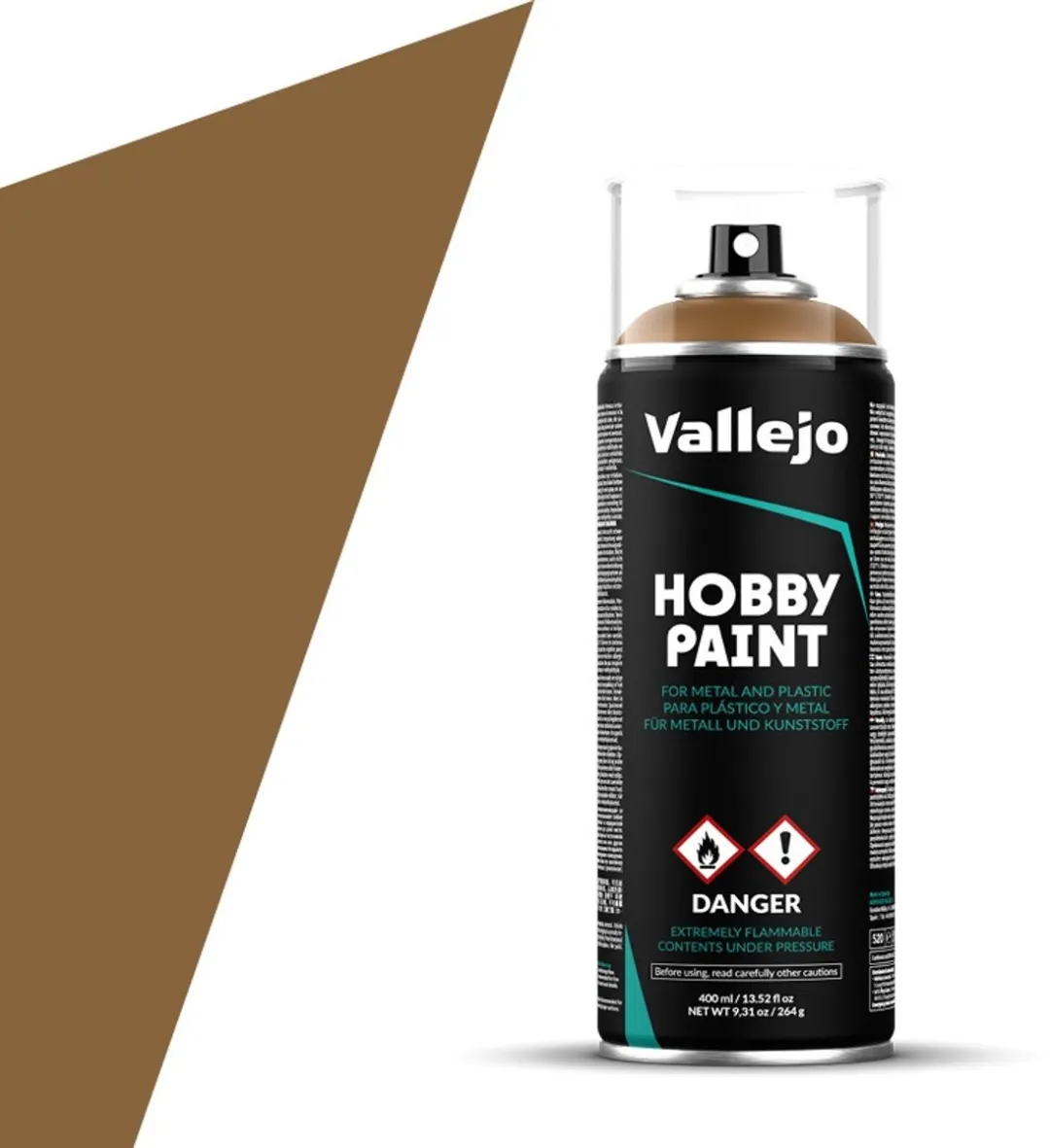 Vallejo Leather Brown Primer Spray 400ml