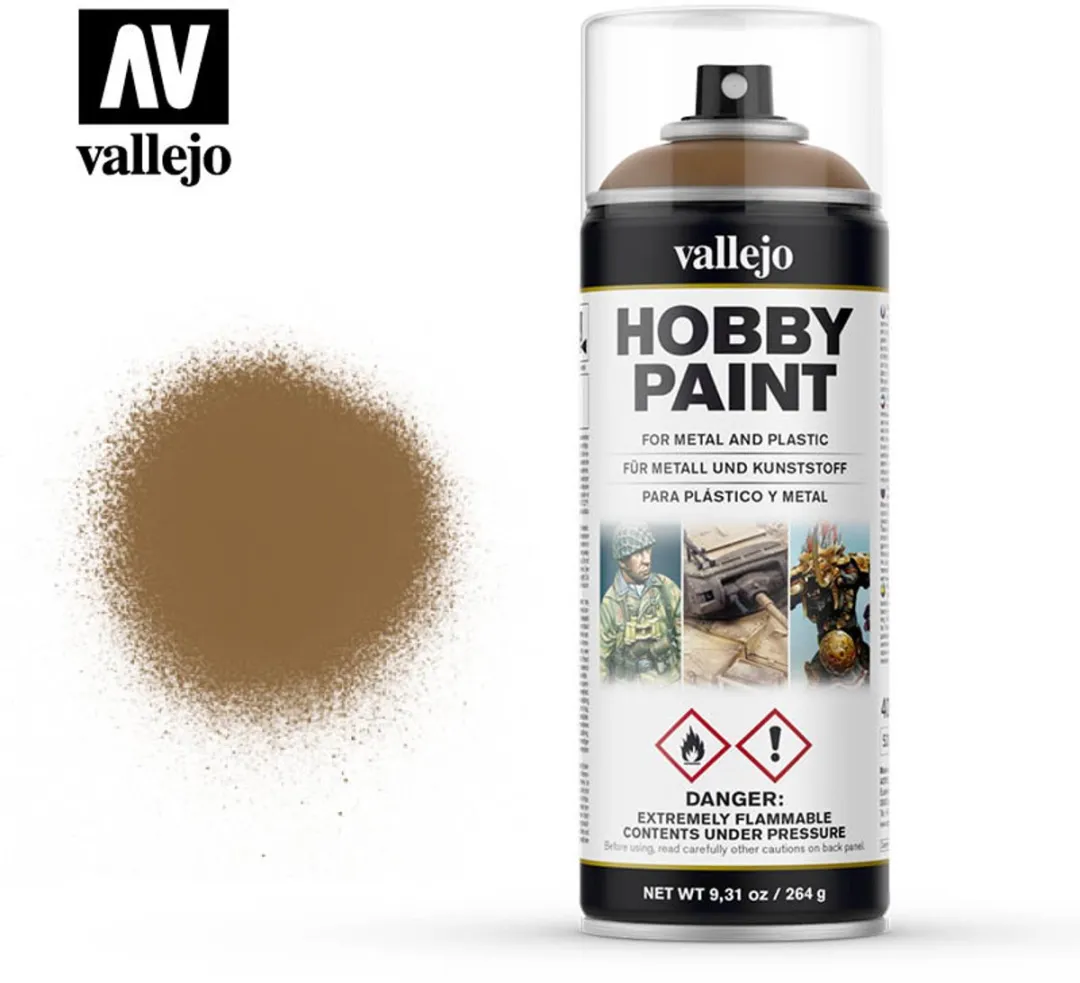 Vallejo Leather Brown Primer Spray 400ml