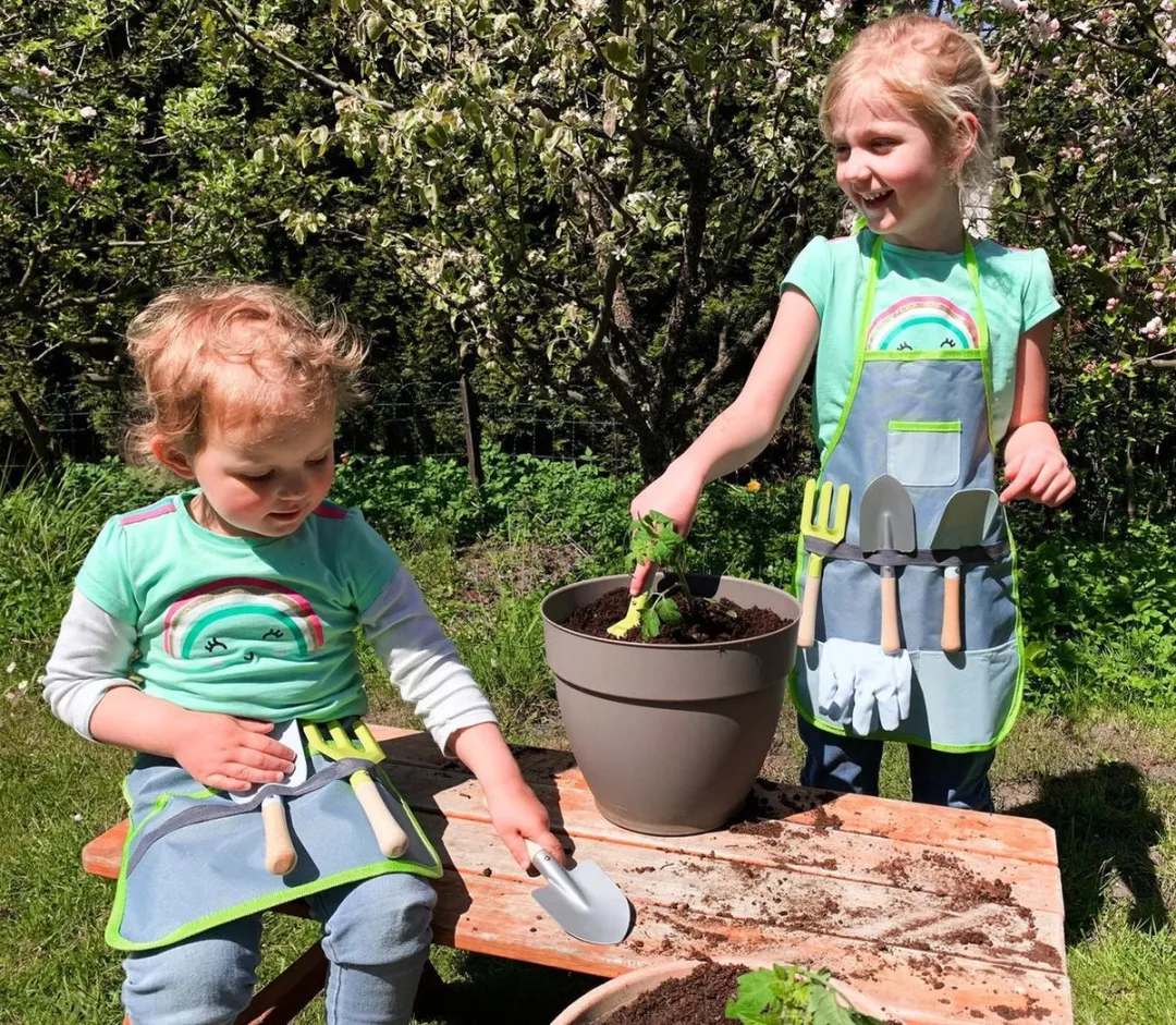 Small Foot Tuinschort met Tuingereedschap 7-delig - Meerkleurig - afbeelding 6 van 6