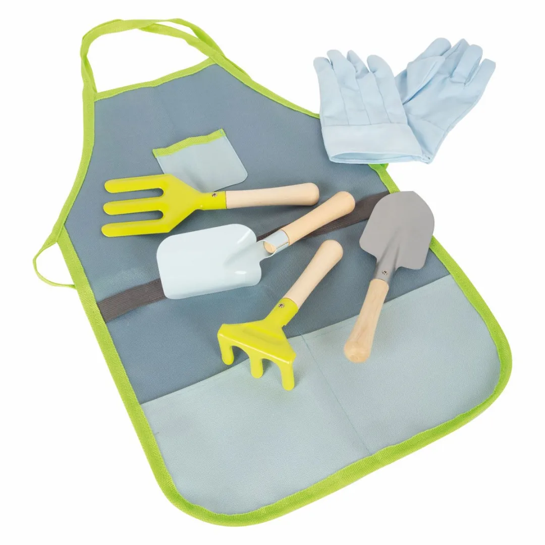 Small Foot Tuinschort met Tuingereedschap 7-delig - Meerkleurig