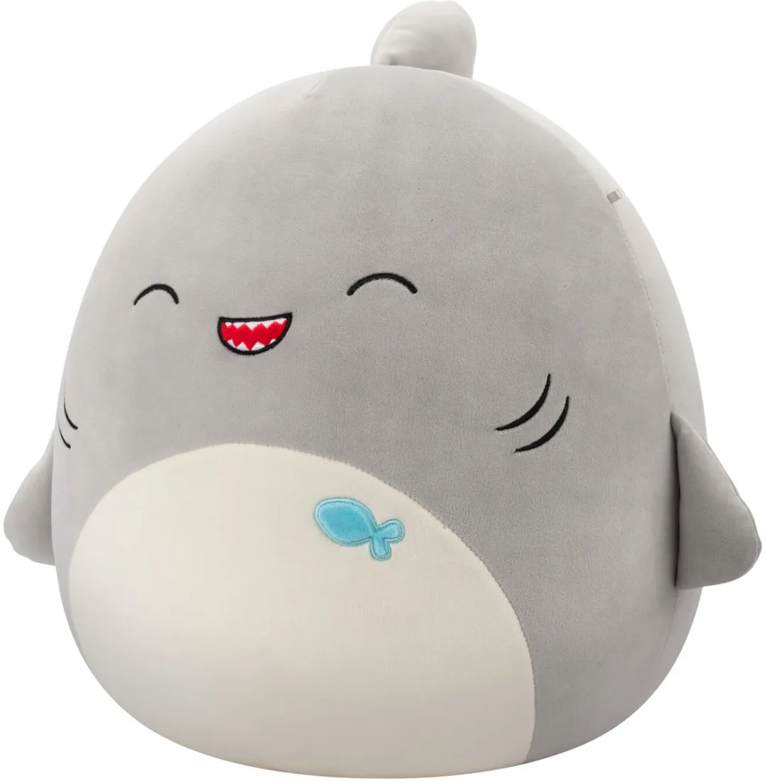 Squishmallows Gordon Pluche Haai Grijs 40cm