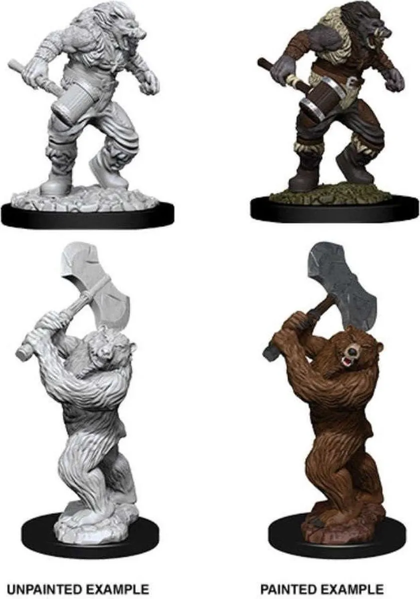 Wizkids D&D Nolzur's Marvelous Miniatures Wereboar & Werebear