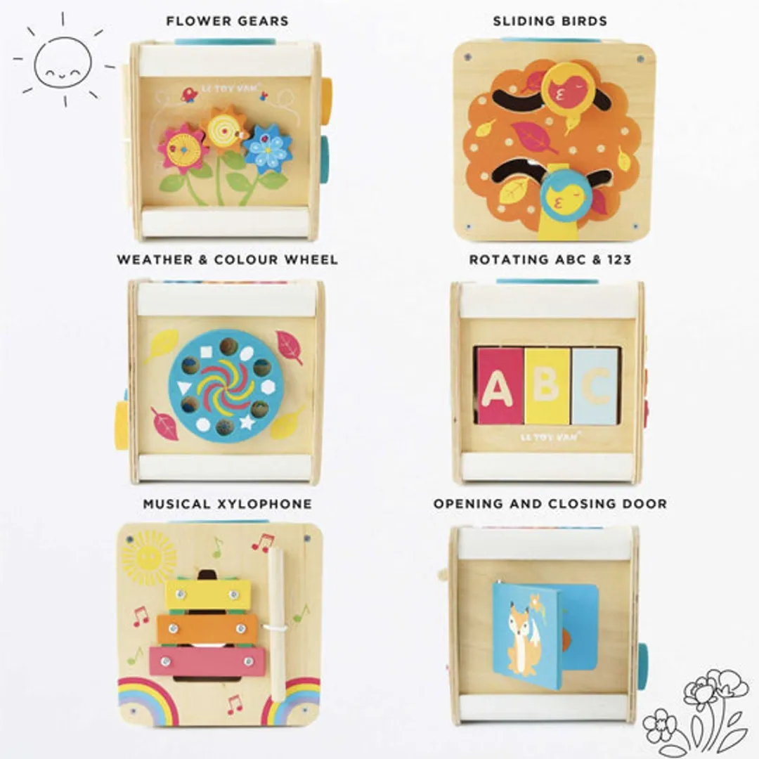Le Toy Van Kleine Activiteitenkubus Multicolour