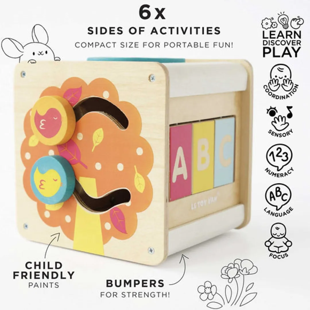 Le Toy Van Kleine Activiteitenkubus Multicolour