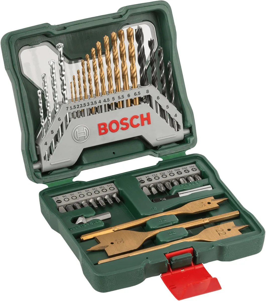 Bosch X-Line Borenset 40-delig - Hout/steen/metaal