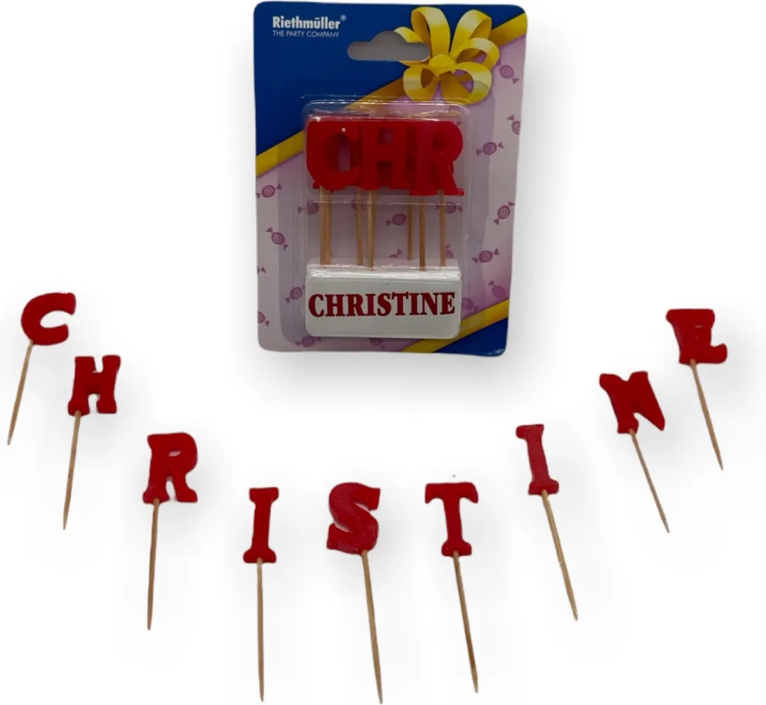 Timmy Toys Namenkaars Letter CHRISTINE