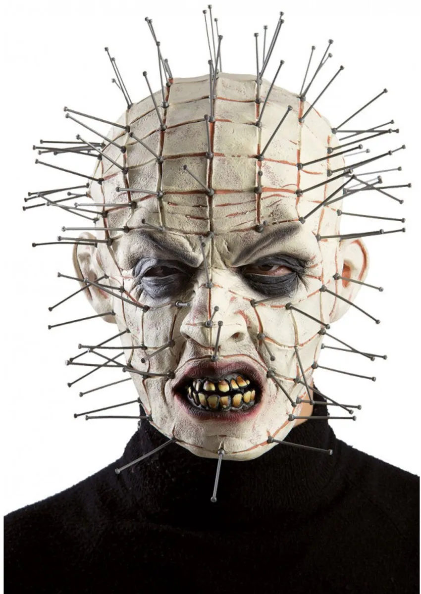 Carnival Toys Monster met Pinnen Masker - Grijs/Wit
