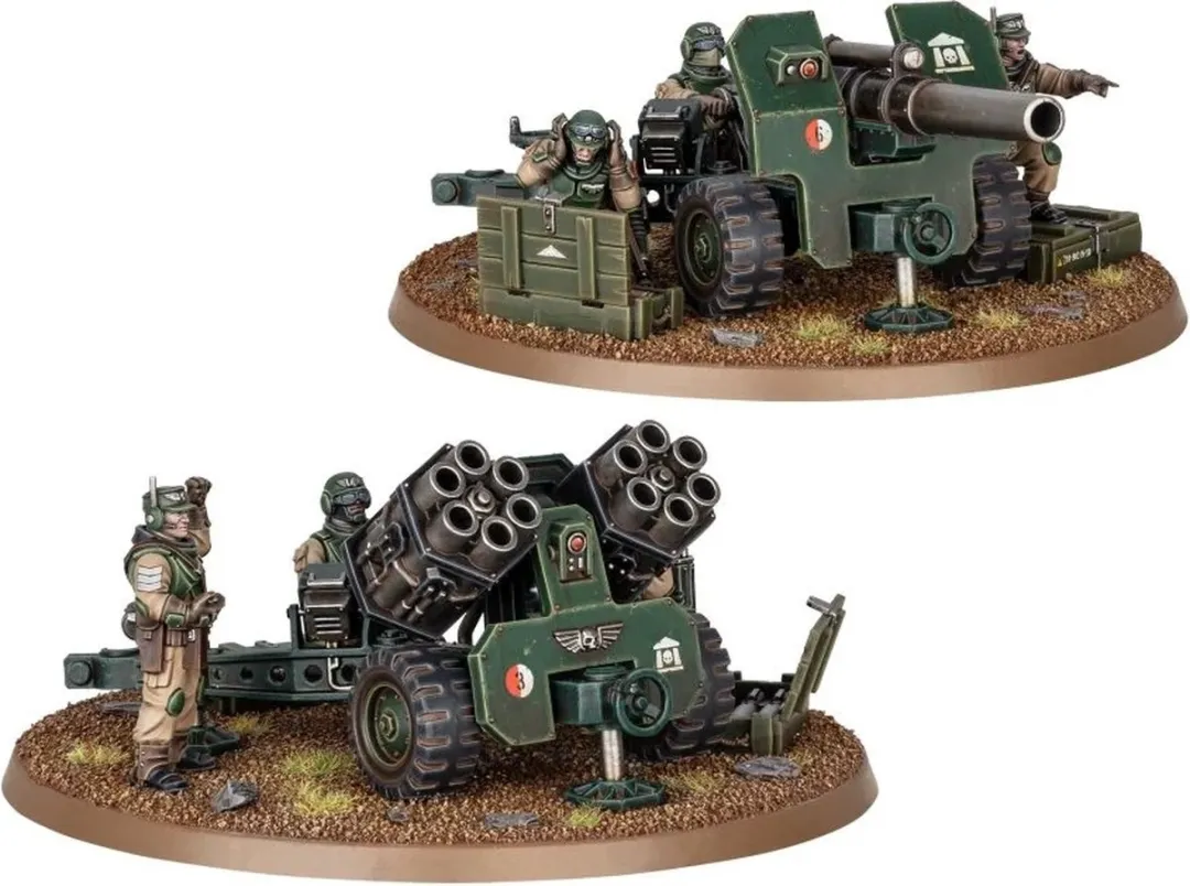Games Workshop Warhammer 40K Astra Militarum Field Ordnance Battery 154 Onderdelen