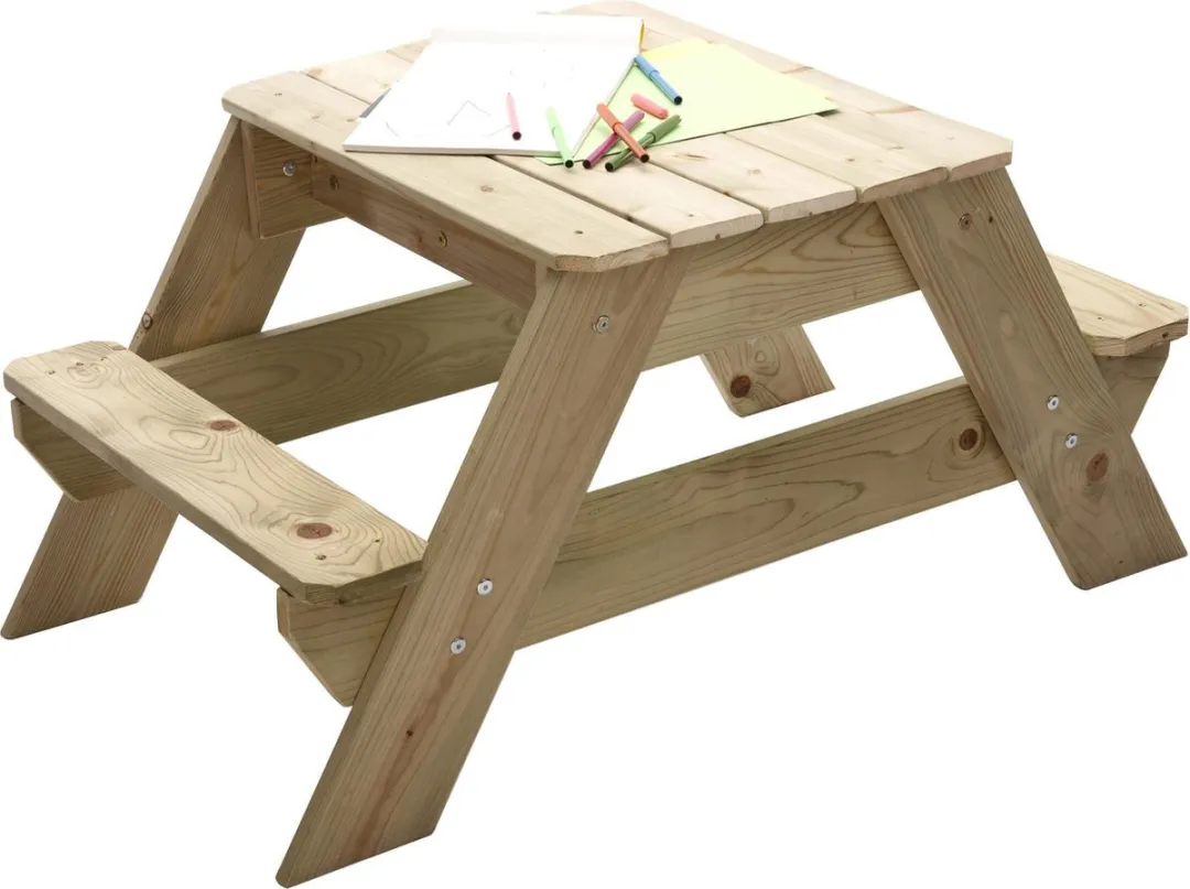 TP Toys Zand- en Picknicktafel 2 Joy Hout - Bruin