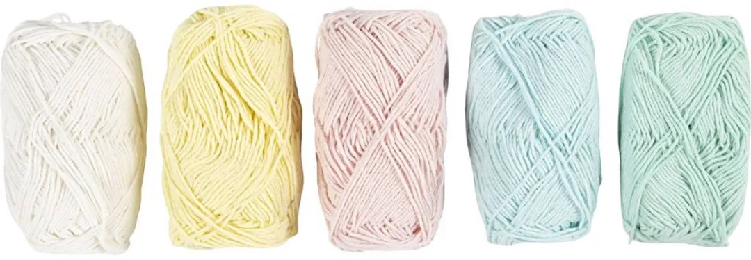 Creativ Company Katoengaren Pastelkleuren - 5x20g