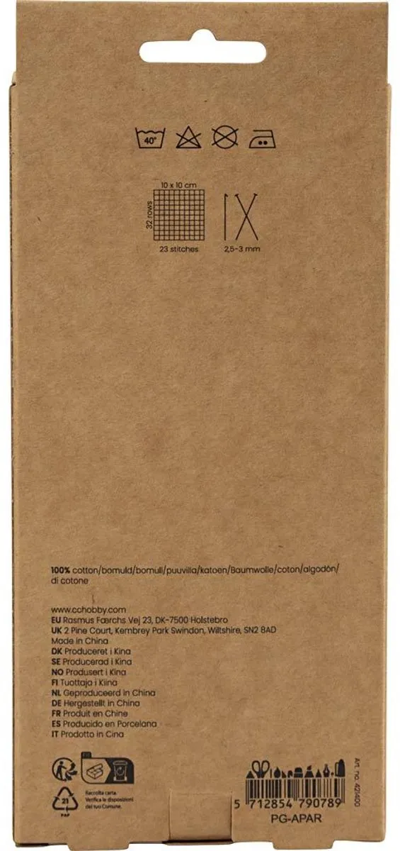 Creativ Company Katoengaren Pastelkleuren - 5x20g